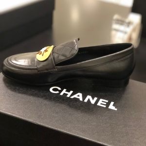 Chanel Comet Lambskin Leather Loafers